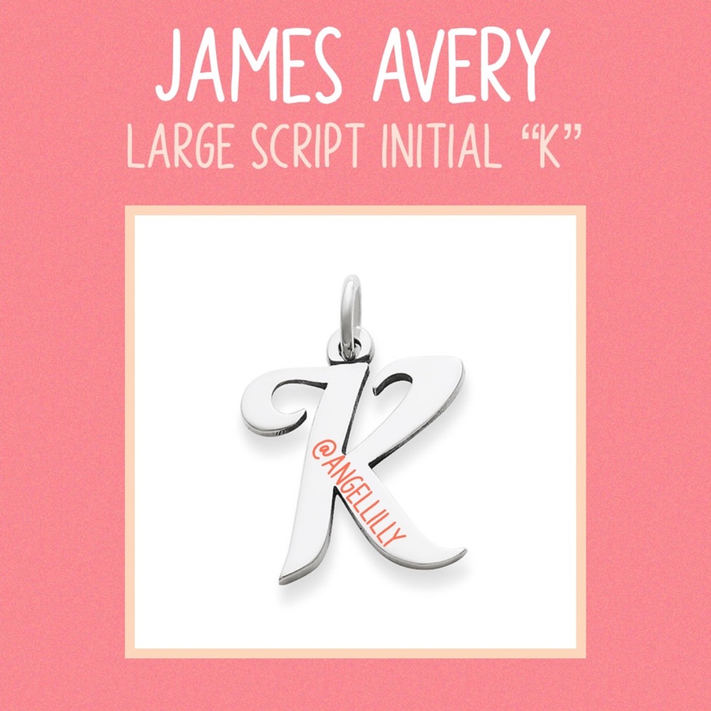 James Avery Large “K” Script Initial